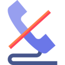 interface,symbol,phone,sign,signaling,symbols,call,phone set,auricular,slash,no calls